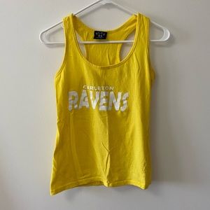 CARLETON UNIVERSITY RAVENS YELLOW TANK TOP